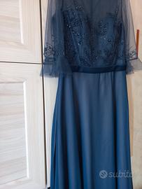 abito donna cerimonia con scialle + scarpe e borsa