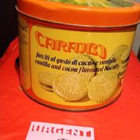 Vintage scatola latta biscotti Doria caraibi