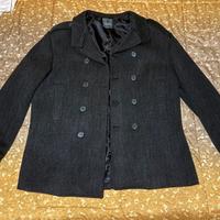 Giubbino Giacca Lana Giaccone Uomo Elegante Trench