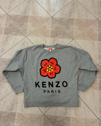 Felpa grigia fiore Kenzo