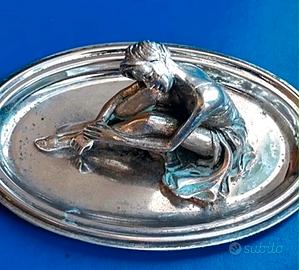 Scultura Decorativa in Bilaminato d'Argento