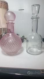 bottiglie vintage in vetro 