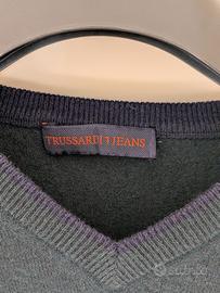 Maglione Trussardi Jeans verde scuro taglia S