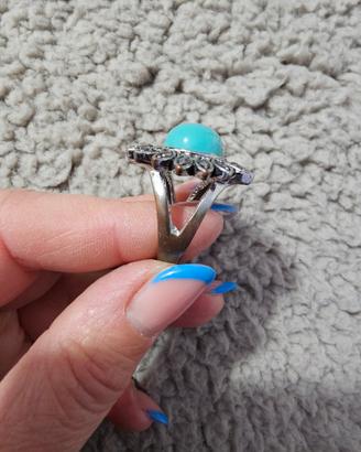 anello in pasta di turchese