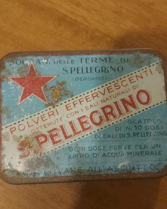 scatola latta vintage  S.pellegrino 