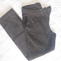 Pantalone in velluto a coste marrone