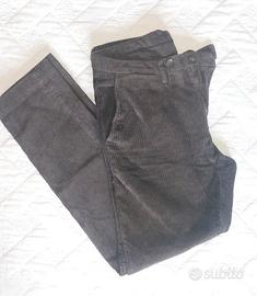 Pantalone in velluto a coste marrone