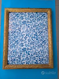 Cornice legno ruvida   oro  (1093)