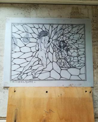 Stampa artistica surreale riproduzione su pannello