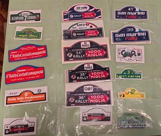 Vecchi adesivi Rally salite formula