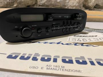 Autoradio + Libretto Fiat Barchetta
