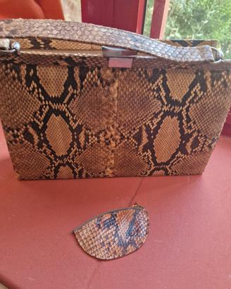 Borsa vintage im Vera Pelle di serpente  