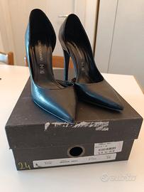 scarpa donna vera pelle stiletto Lorenzo Mari tg35