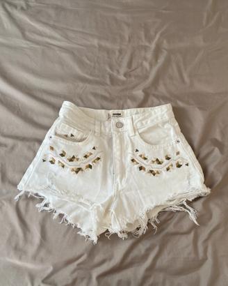 pantaloncino bianco con dettagli