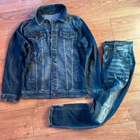 Tuta dsquared2 blu completto