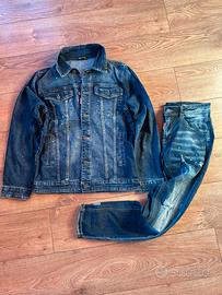 Tuta dsquared2 blu completto