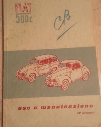 (H) libretto originale fiat topolino 500c