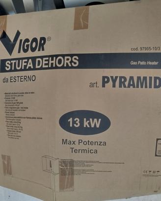 Stufa Vigor a gas per dehors