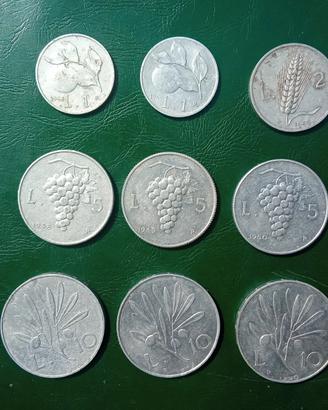 Monete Repubblica Italiana, anni 1948, 1949, 1950