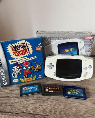 Game Boy Advance con Scatola e Giochi
