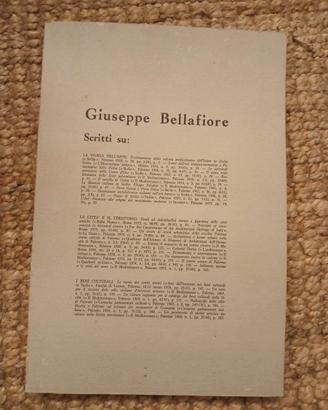 Giuseppe Bellafiore,scritti su Palermo