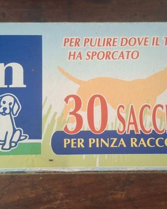 Sacchetti raccogli rifiuti e pinza