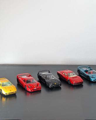 5 Modellini Ferrari Bburago Vintage 1:43 Made in I