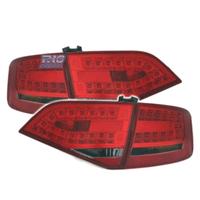 FANALI AUDI A4 B8 07-11 LED ROSSO AFFUMICATO
