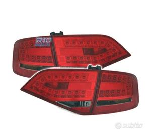 FANALI AUDI A4 B8 07-11 LED ROSSO AFFUMICATO
