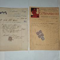 lotto documenti con marche da bollo regno 