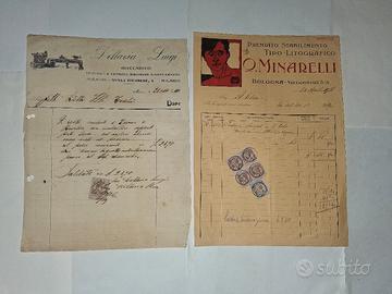 lotto documenti con marche da bollo regno 