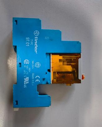 Relè Finder 46.61 - 16A - 24V AC + Zoccolo DIN 97.