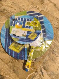 piatto torta plastica rigida con piattini 