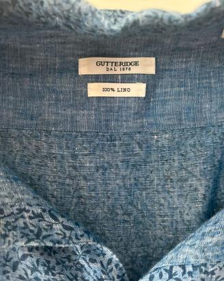 Camicia floreale Gutteridge 100%lino taglia 42