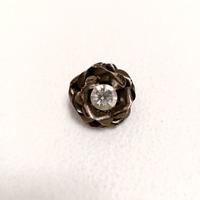 Spilla vintage anni 70 giacca cappotto bigiotteria