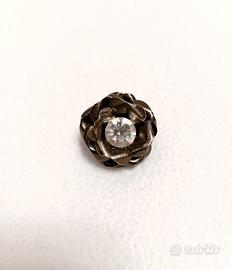 Spilla vintage anni 70 giacca cappotto bigiotteria