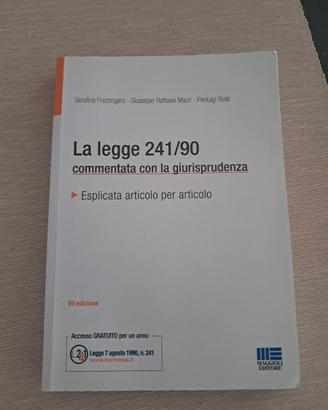 Libro 'la Legge 241/90' VII edizione, Maggioli