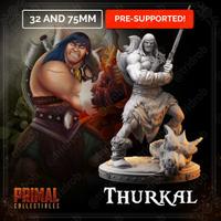 Thurak Barbaro miniatura per DND wargames GDR