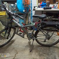 bicicletta da donna ammortizzata trekking 