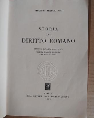 libro storia del diritto romano settima edizione