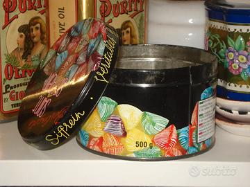scatola latta caramelle dolci berlingots vintage