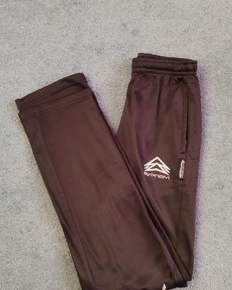 pantaloni tuta nera-argento