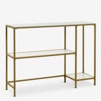 Consolle Moderna in Metallo Dorato