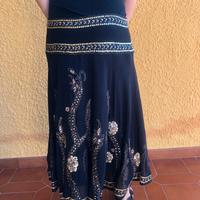 Gonna nera lunga da donna Basil & Maude gipsy hipp