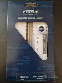 Crucial Ballistix RAM 16g Kit(8x2) DDR4-3600 1.35V