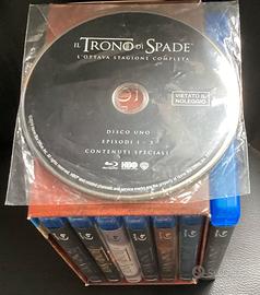 Cofanetto Il Trono di Spade 1-8 blu ray