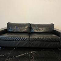 Divani neri in pelle
