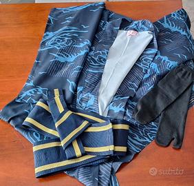 Kimono giapponese- Blue Navy
