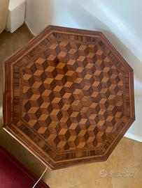 Tavolino in legno lavorazione artigianale