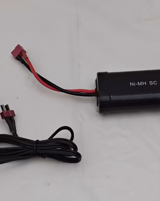 BATTERIA RICARICABILE NIMH 2000mAh 7,2V + CARICAB.